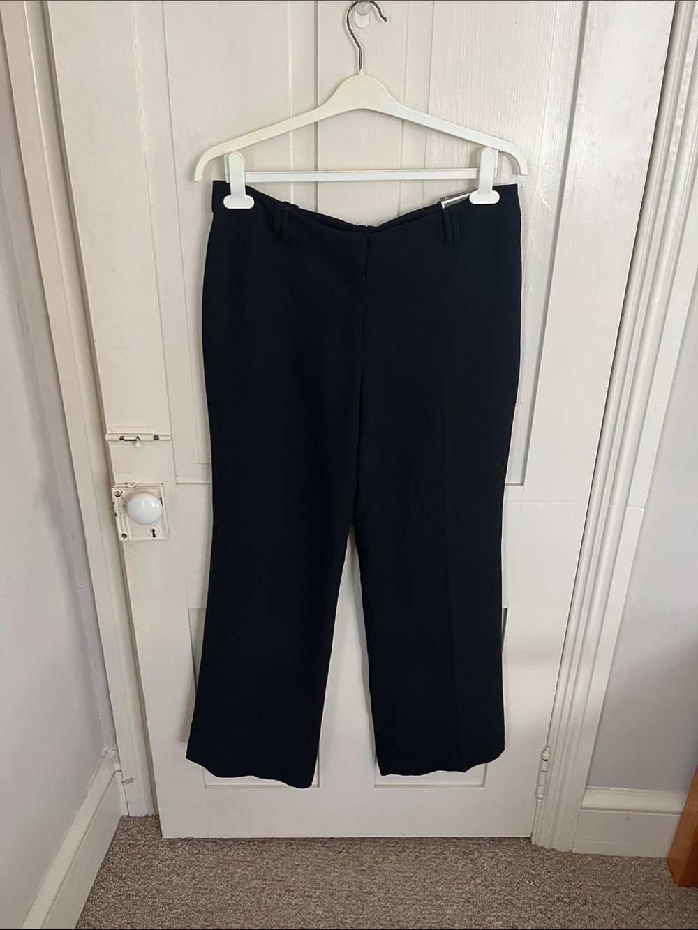 Ann Taylor Black Wide-Leg Dress Pants